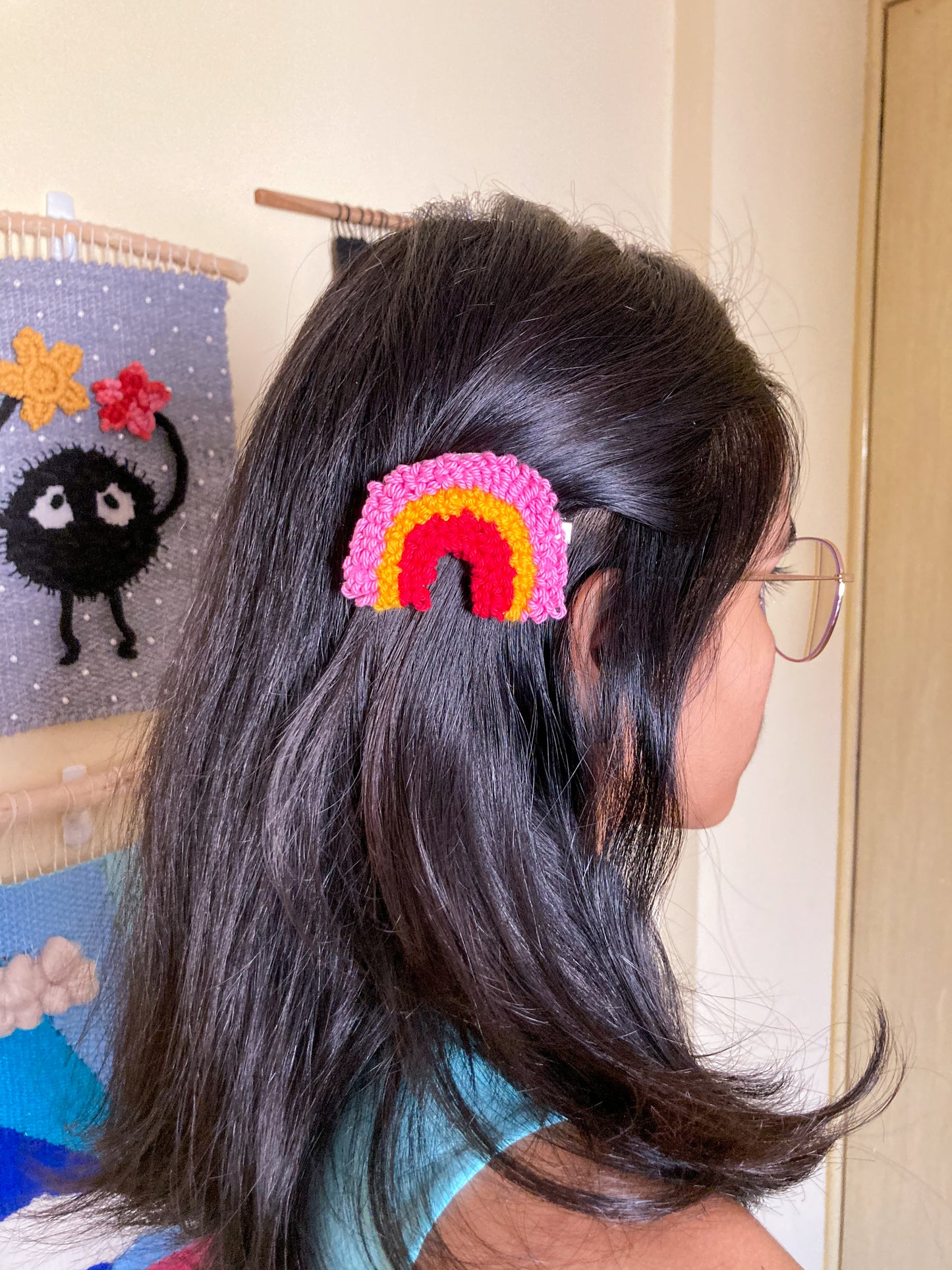 PINK RAINBOW CLIP
