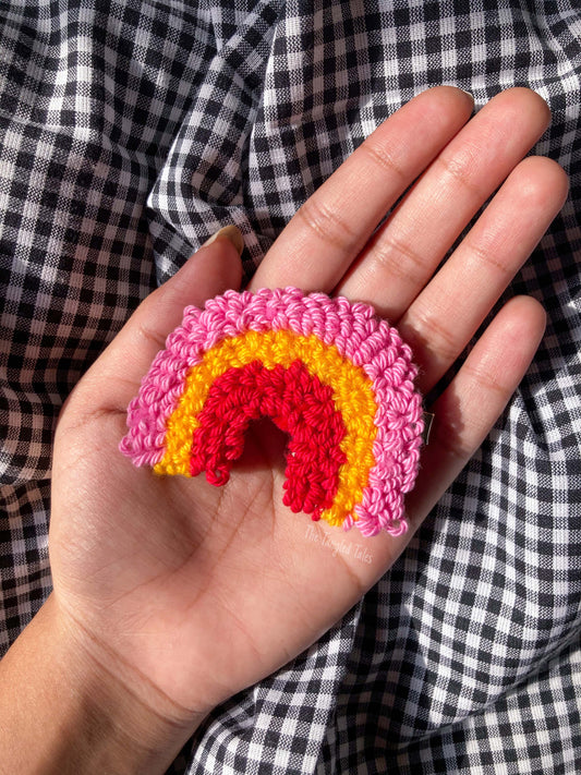 PINK RAINBOW CLIP